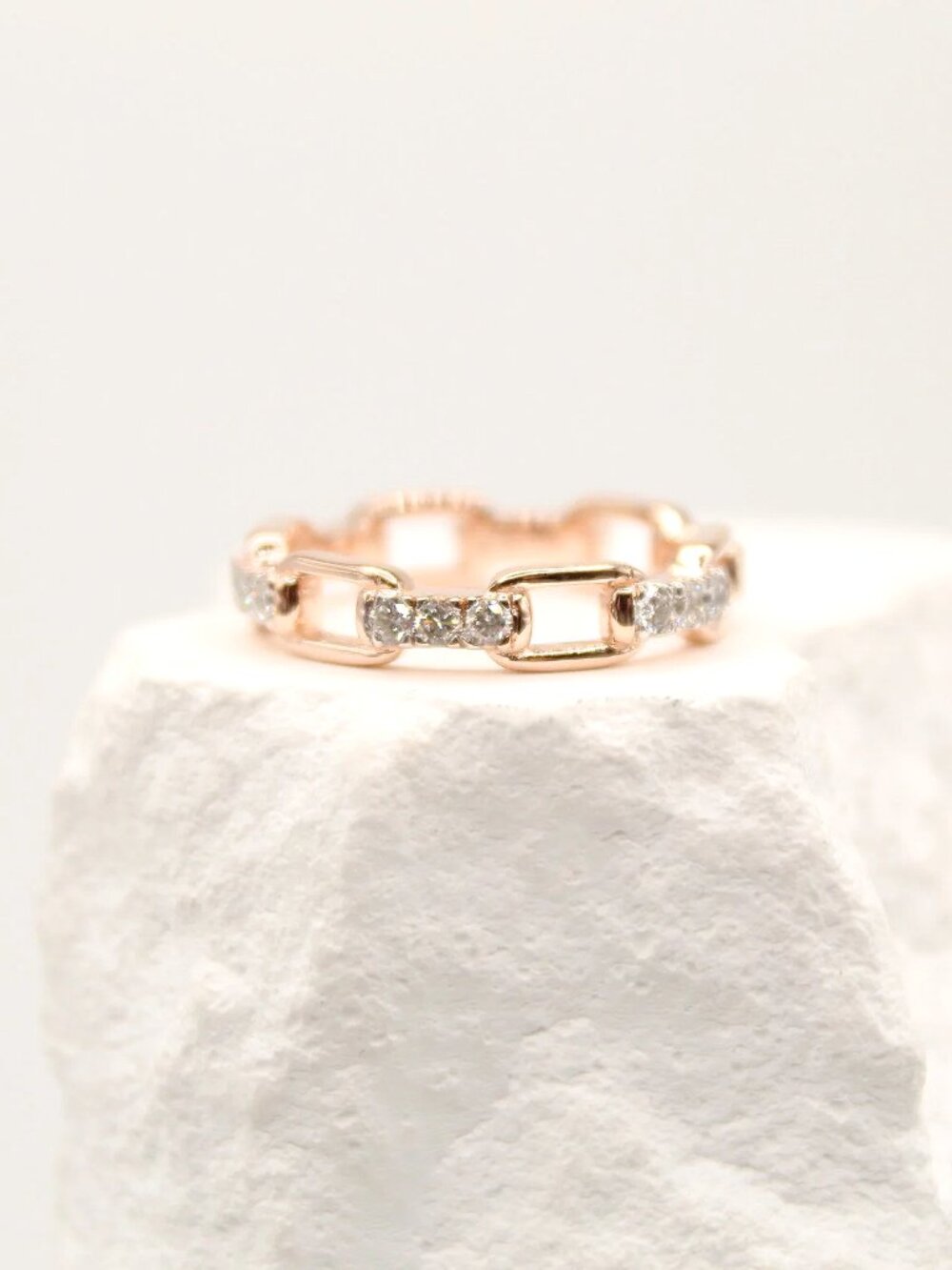 Stackable Vermeil Gold Diamond Rings - Picture 3 of 5